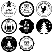 Woodies Textstempel - Weihnachten