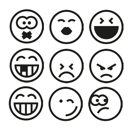 Emoticons Motivstempel