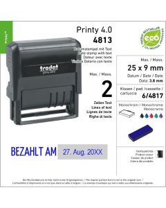 Trodat Printy 4.0 4813 - Datum rechts