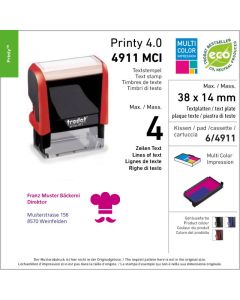 Mehrfarbig Trodat Printy 4.0 4911