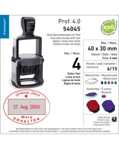 Trodat Professional 4.0 54045 - 40x30 mm oval