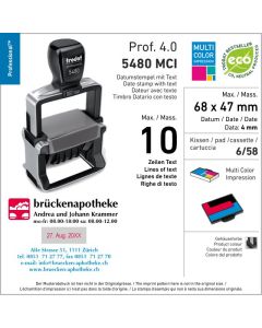 Mehrfarbig Trodat Professional 4.0 5480