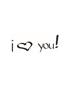 Text Stempel "I love you!" - F-5533