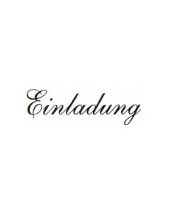 Text Stempel "Einladung" - D-8080
