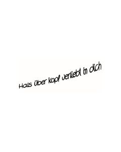 Text Stempel "Hals über Kopf verliebt in dich" - G-5534