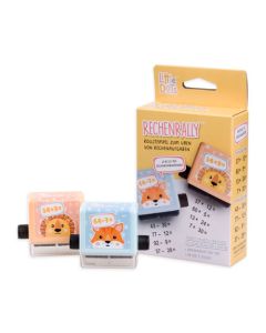 Little Dots™ Rechenrally™ Plus und Minus Zahlen Rollstempel Kombiset