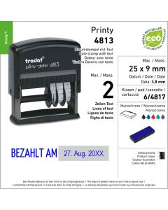 Trodat Printy 4813 - Datum rechts