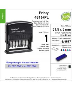 Trodat Printy 4816/PL - Doppeldatum