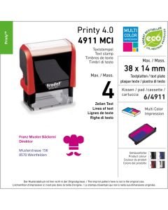 Mehrfarbig Trodat Printy 4.0 4911