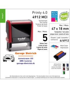 Mehrfarbig Trodat Printy 4.0 4912