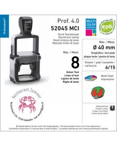 Mehrfarbig Trodat Professional 4.0 52045 - 40 mm rund
