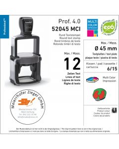 Mehrfarbig Trodat Professional 4.0 52045 - 45 mm rund