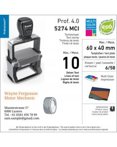 Mehrfarbig Trodat Professional 4.0 5274