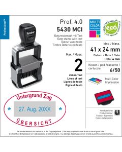 Mehrfarbig Trodat Professional 4.0 5430