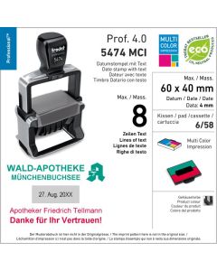 Mehrfarbig Trodat Professional 4.0 5474