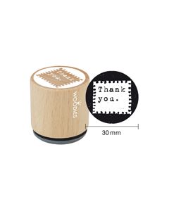 Woodies Textstempel "Thank you" - W-12003