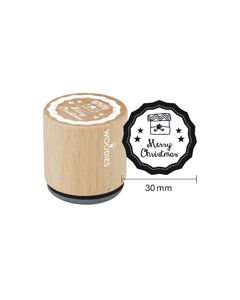 Woodies Textstempel "Merry Christmas" (v1) - W-07002