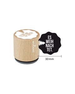 Woodies Textstempel "Es weihnachtet" - W-07005