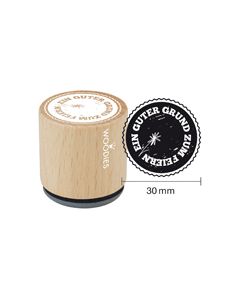 Woodies Textstempel "Guter Grund zum Feiern" - W-02004