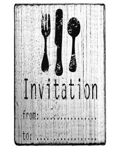 Vintage - Invitation (Besteck) - V-01017