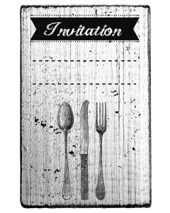 Vintage - Invitation (Besteck) - V-01047
