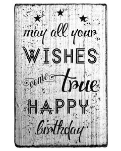 Vintage - may all your wishes come true - V-01040
