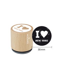 Woodies Textstempel "I live New York" - WE-1106