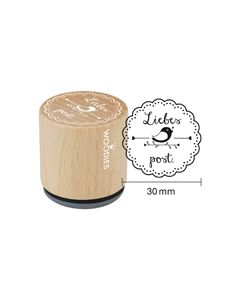 Woodies Textstempel "Liebespost" (v1) - W-04002