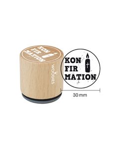 Woodies Textstempel "Konfirmation" (v1) - W-14007