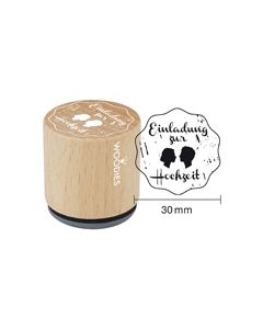 Woodies Textstempel "Einladung zur Hochzeit" (v2) - W-03004