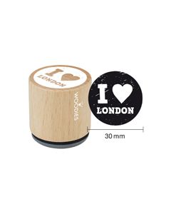 Woodies Textstempel "I love London" - WE-9002