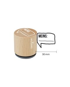 Woodies Textstempel "Meins" - W-08005