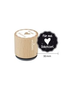 Woodies Textstempel "Für mei Schatzl" - W-11005