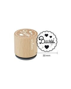 Woodies Textstempel "Bussi" - W-11007