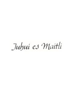 Text Stempel "Juhui es Maitli" - E-9093