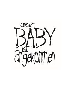 Text Stempel "Unser BABY ist angekommen" - F-16