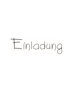 Text Stempel "Einladung " - E-5215