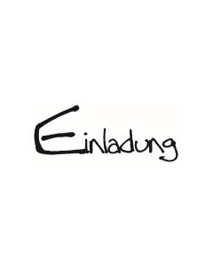 Text Stempel "Einladung" - E-5417