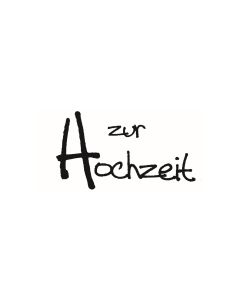 Text Stempel "Zur Hochzeit" - E-5421