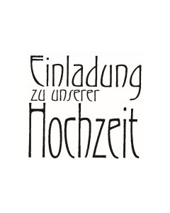 Text Stempel "Einladung zu unserer Hochzeit" - F-22