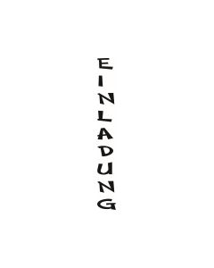 Text Stempel "Einladung" - F-9091