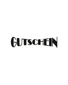 Text Stempel "Gutschein" - E-9095
