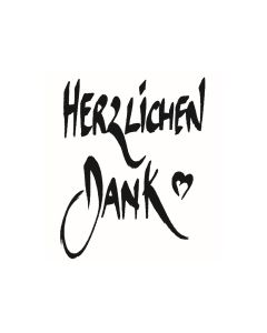 Text Stempel "Herzlichen Dank" - E-5205