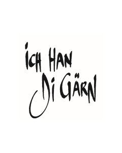 Text Stempel "Ich Han Di Gärn" - F-5330