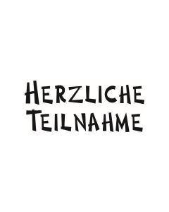 Text Stempel "Herzliche Teilnahme" - F-8086