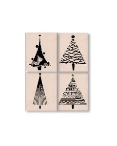 Tannenbäume 4 stück set - LL 212