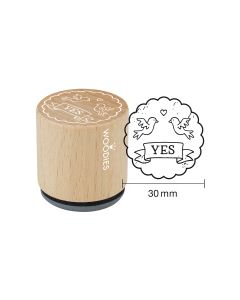 Woodies Textstempel "Yes" - W-03009