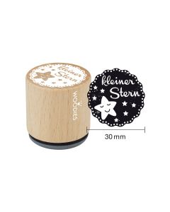 Woodies Textstempel "kleiner Stern" - W-06010