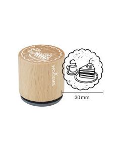 Woodies Motivestempel - Kaffee und Kuchen - W-17005