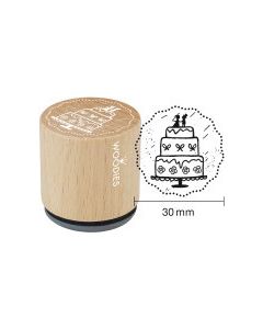 Woodies Motivestempel - Hochzeitstorte - W-18006